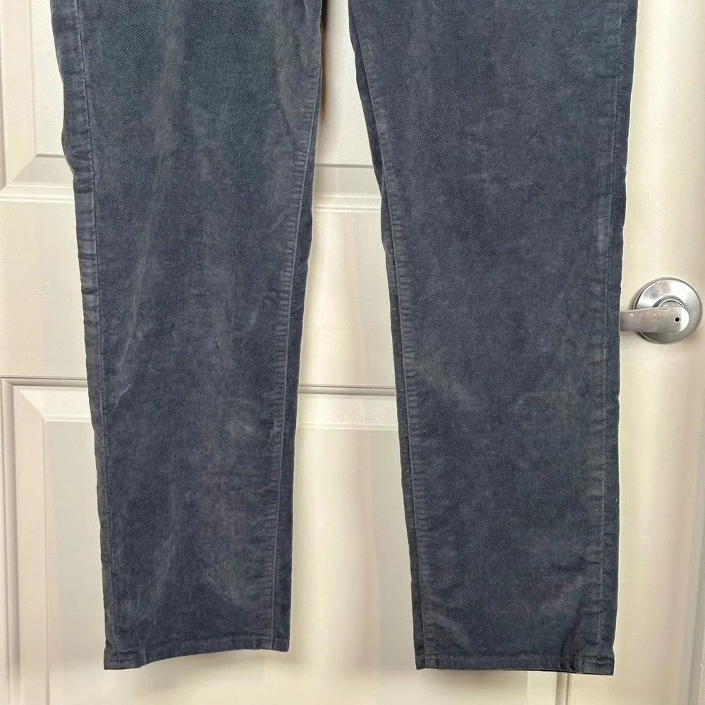 Proper Cloth Mens Corduroy Pants Gray Casual Straight Leg Trousers 41